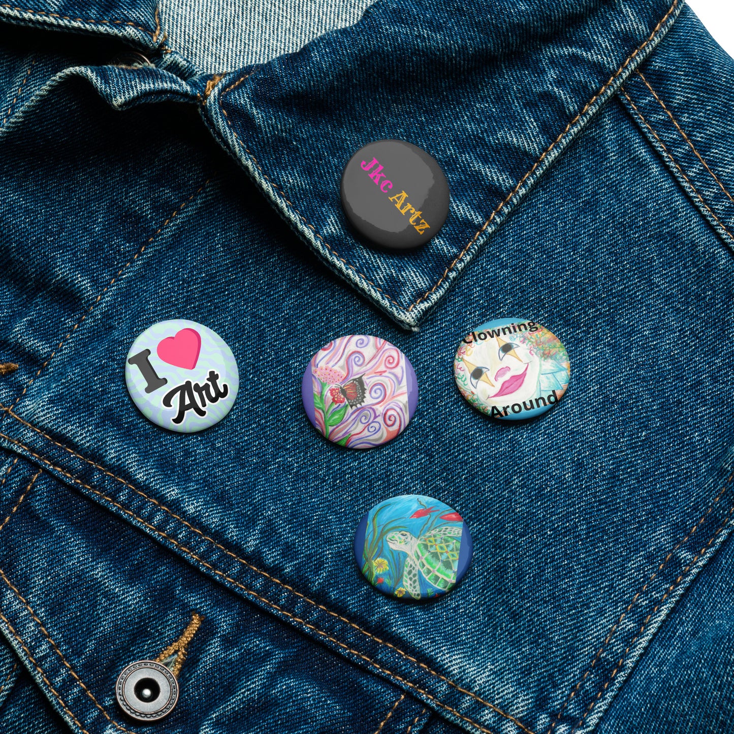 JKC Artz Gallery 5 Count Button Set