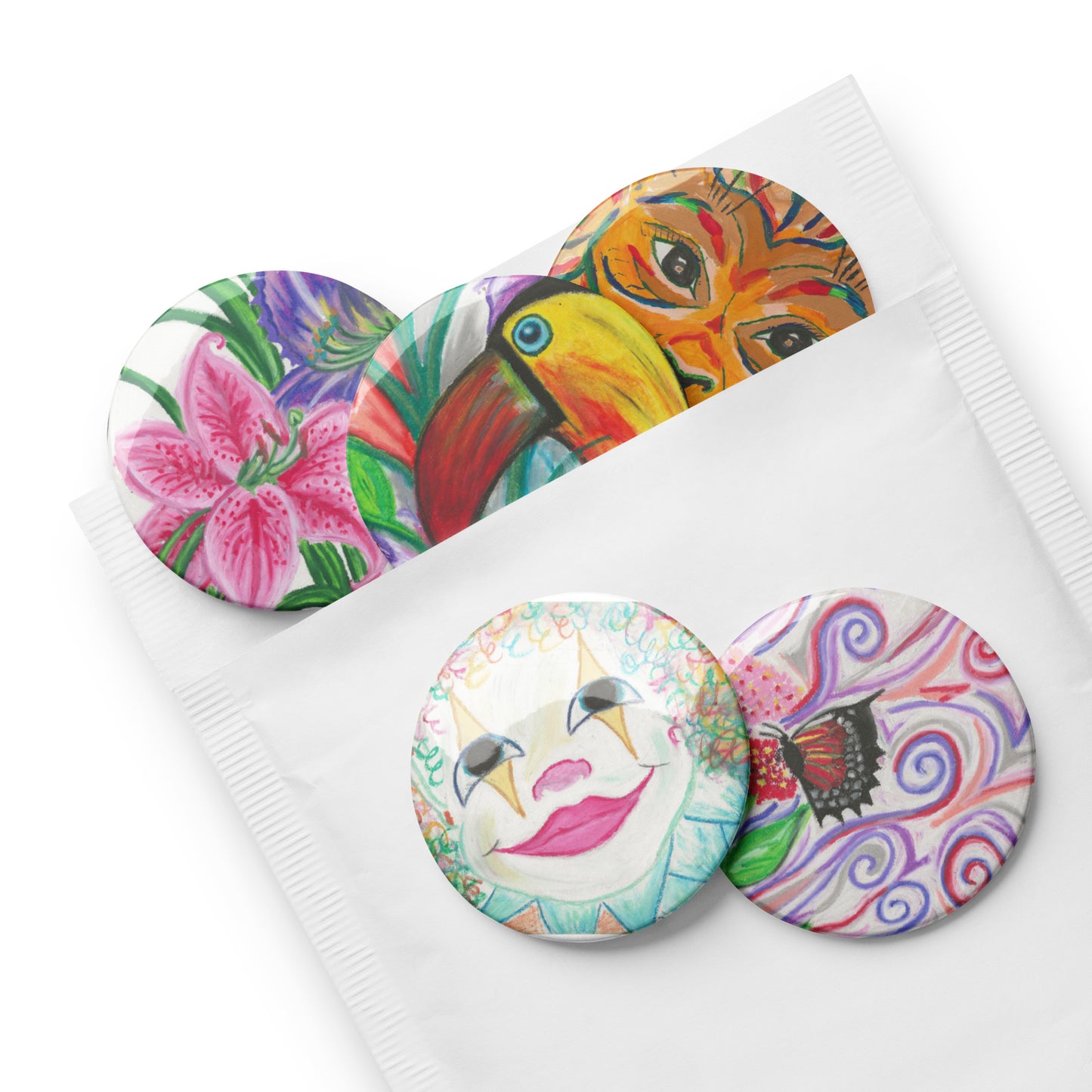 *NEW* JKC Artz Gallery Set (smile) Button Set