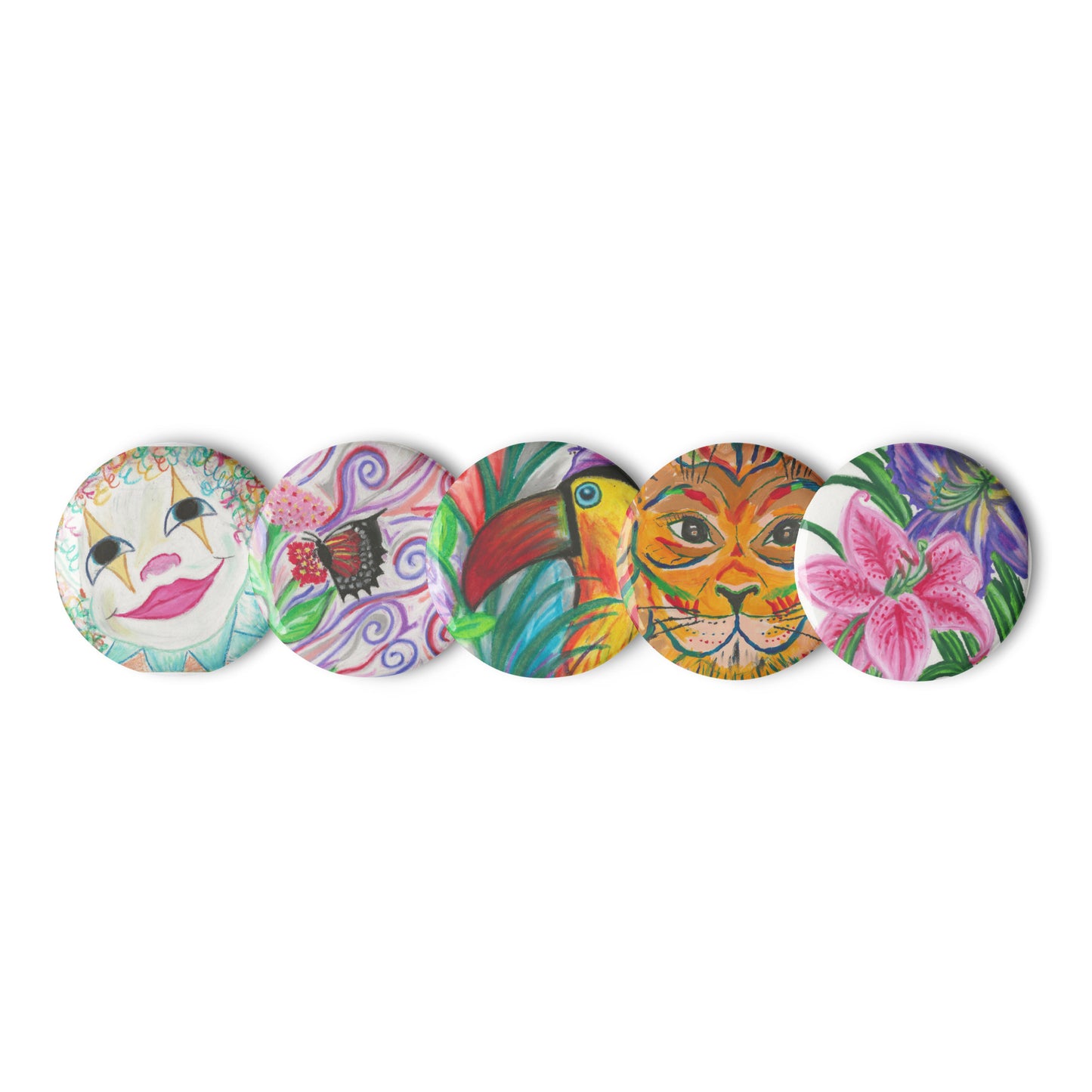 *NEW* JKC Artz Gallery Set (smile) Button Set