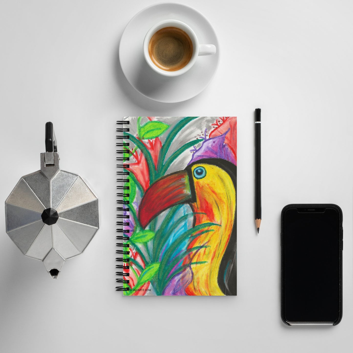 Toucan Jkc Artz Gallery Spiral Notebook