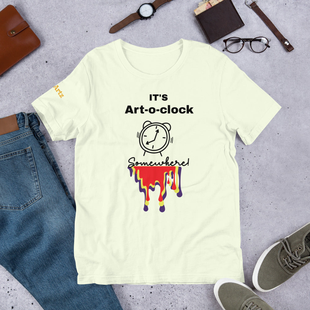 It's Art-o-clock Somewhere Drip Unisex T-Shirt
