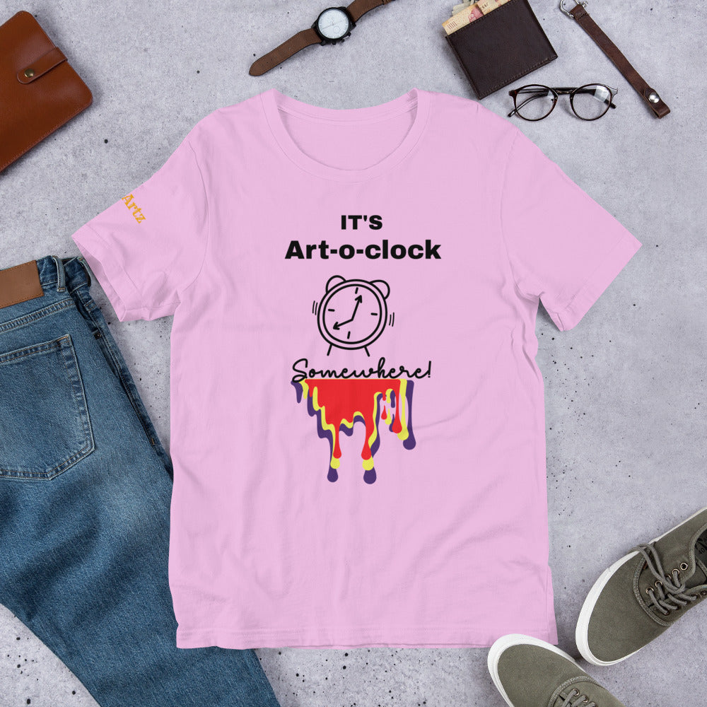 It's Art-o-clock Somewhere Drip Unisex T-Shirt