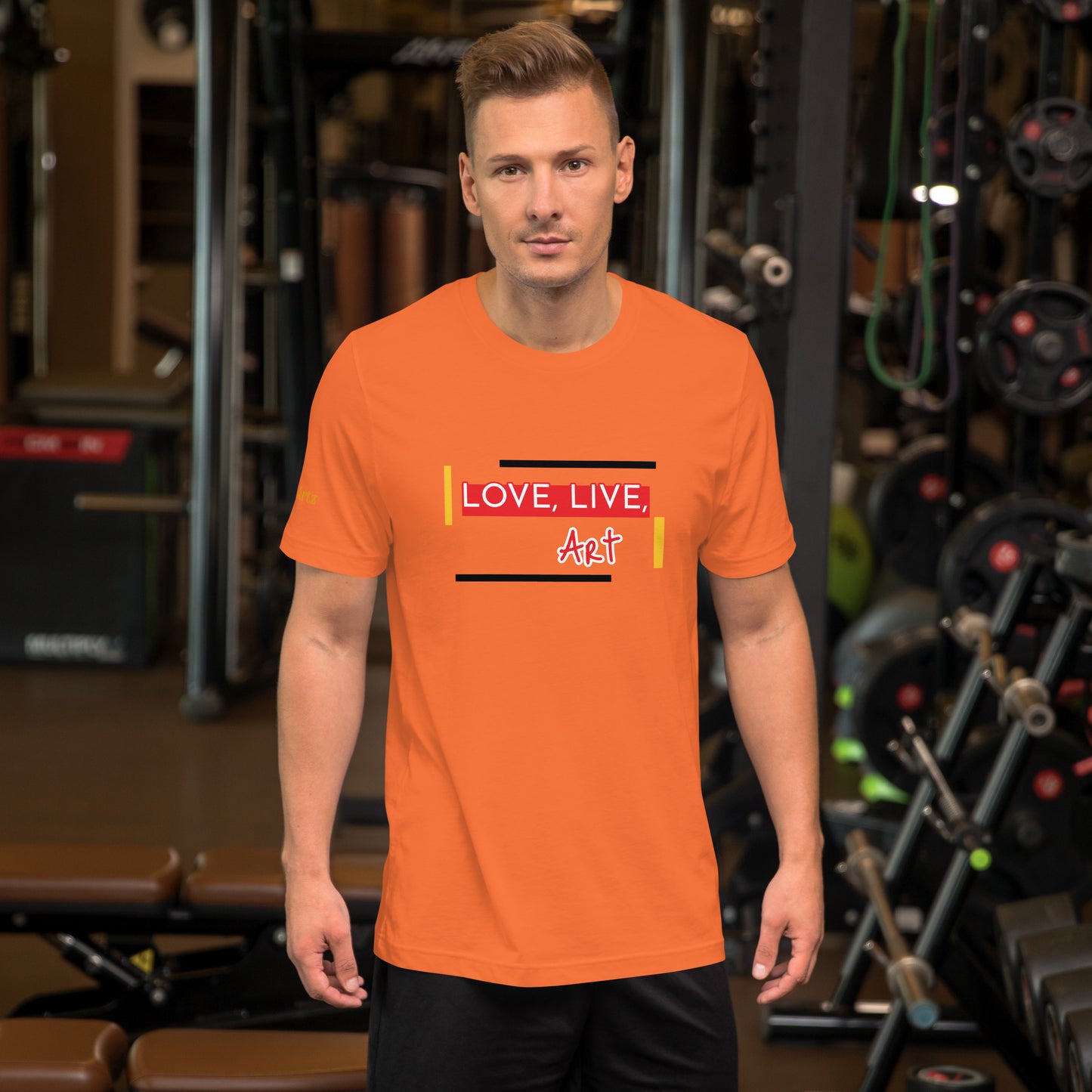 Love, Live, Art Unisex T-Shirt