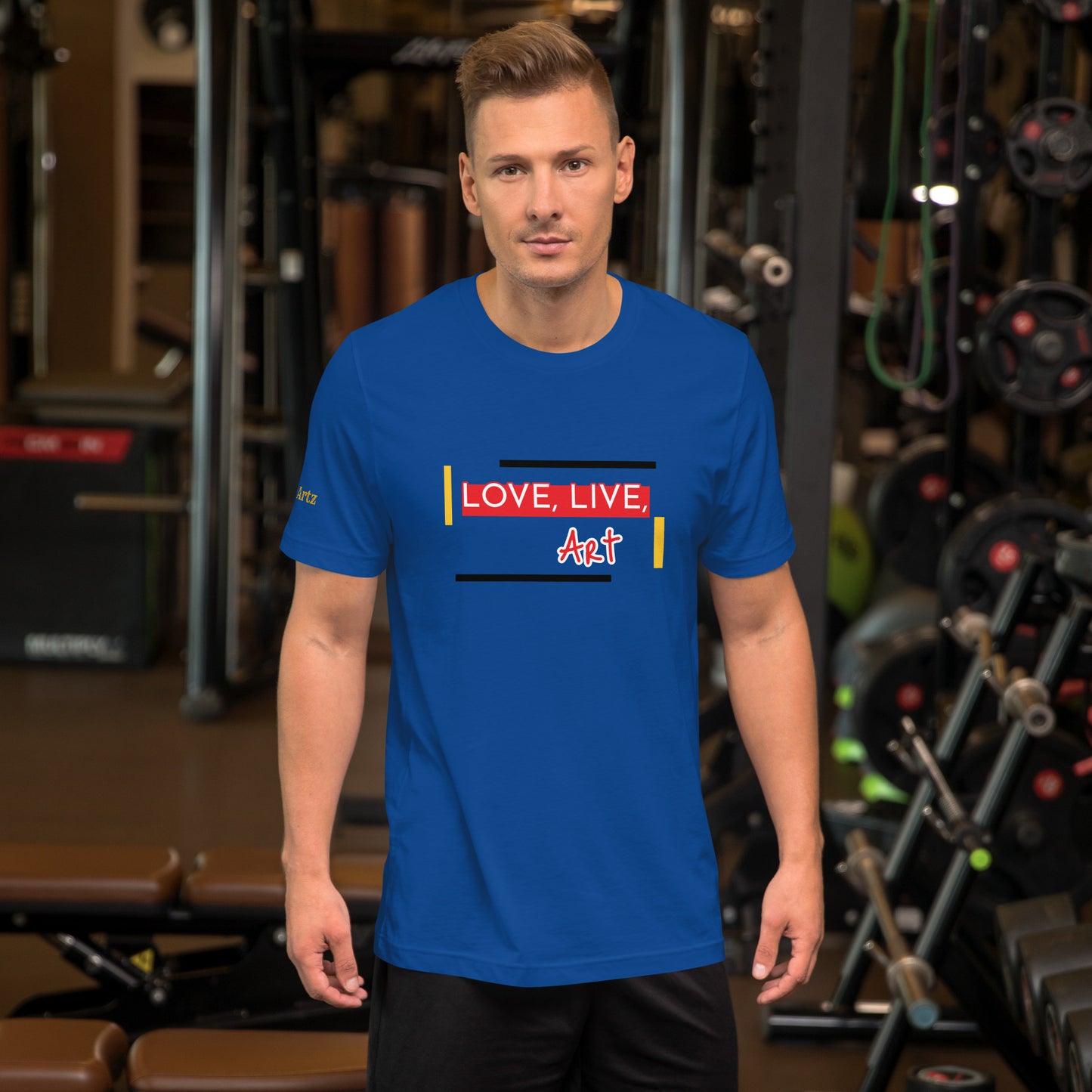 Love, Live, Art Unisex T-Shirt
