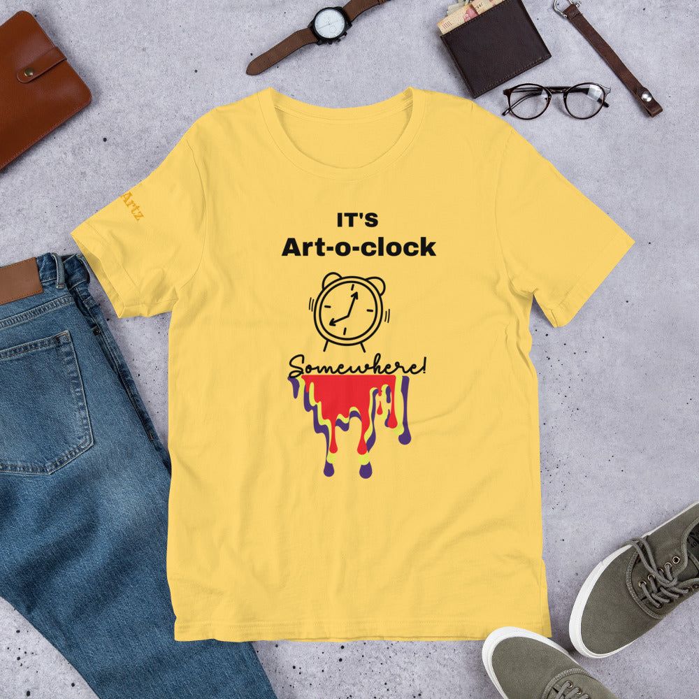 It's Art-o-clock Somewhere Drip Unisex T-Shirt