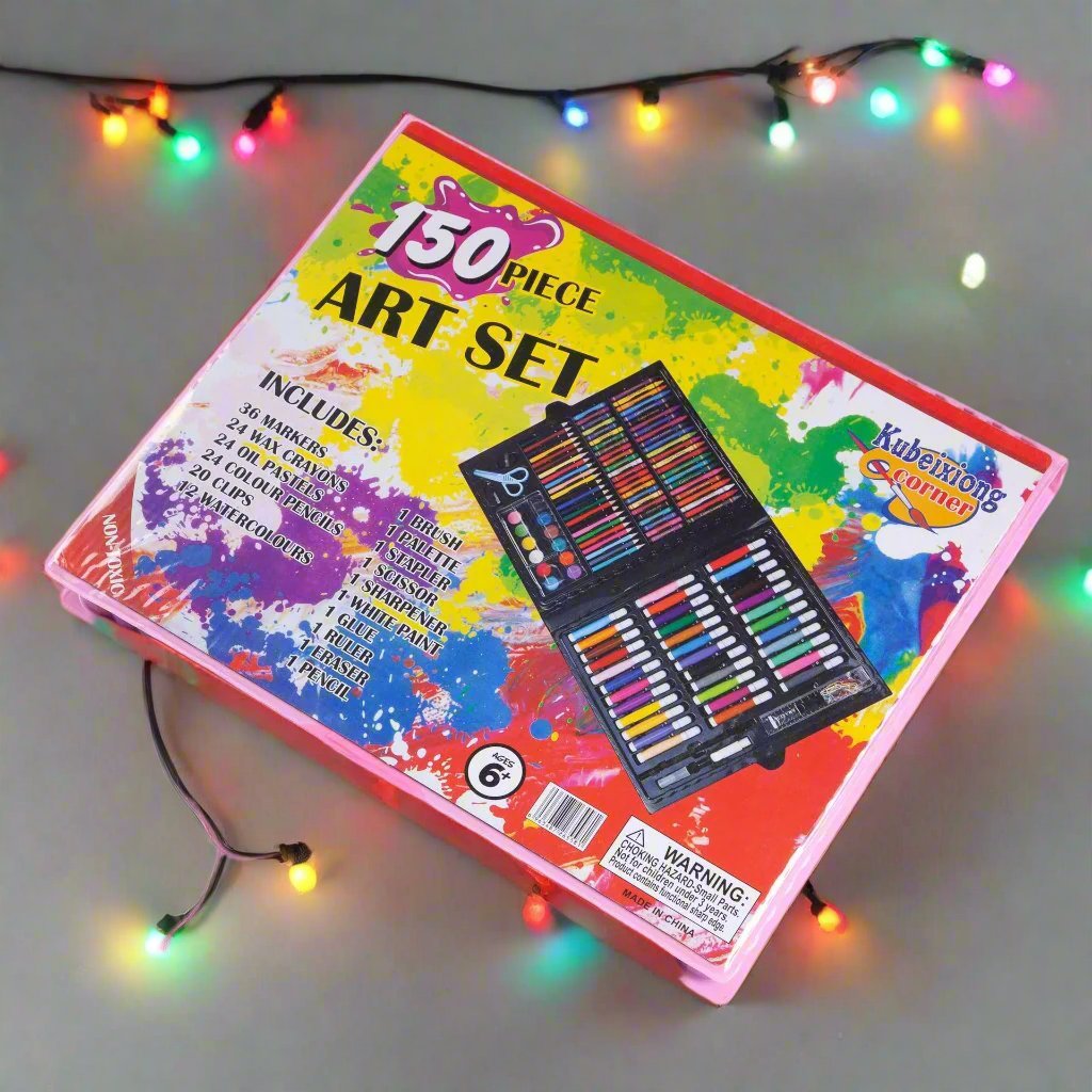 150 Art Crayons Painting Gift Box Set Watercolor Pen Set