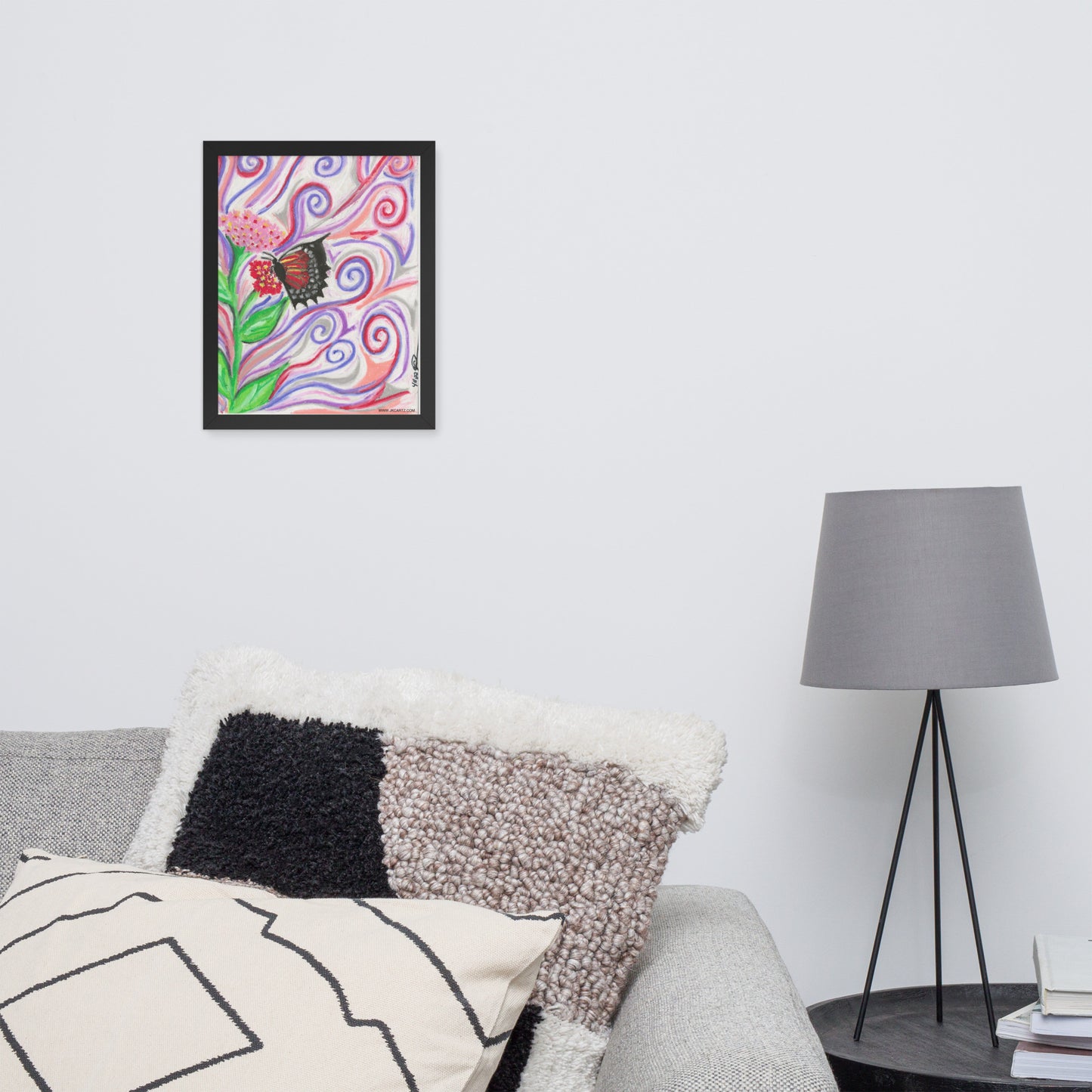 Whimsical Butterfly Jkc Artz Gallery Framed Poster