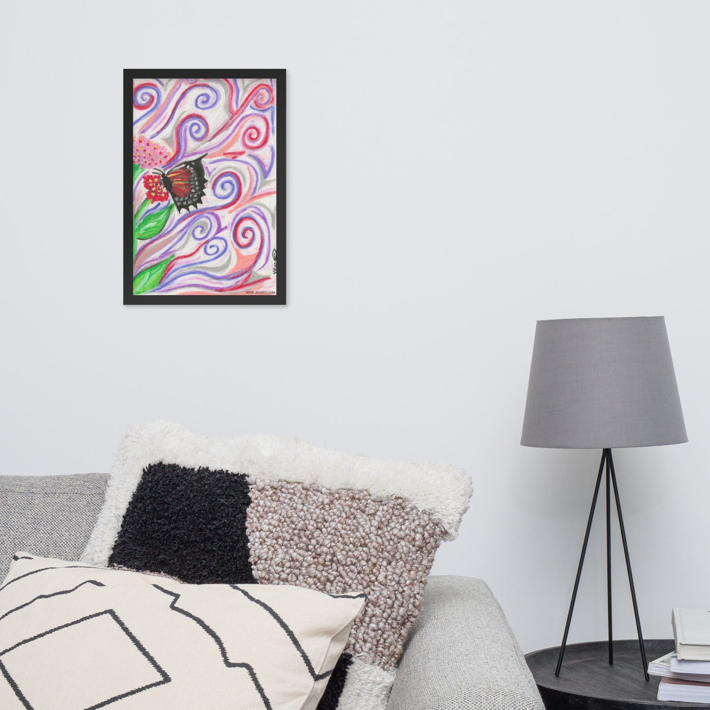 Whimsical Butterfly Jkc Artz Gallery Framed Poster
