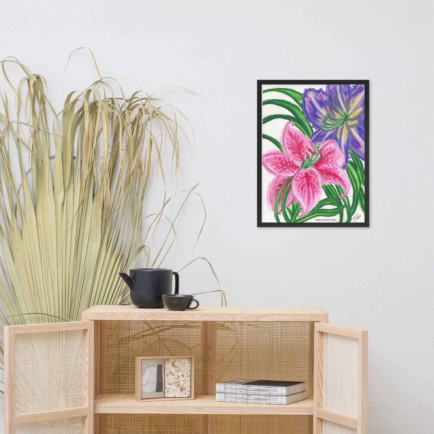 Flower Power Jkc Artz Gallery Framed Poster