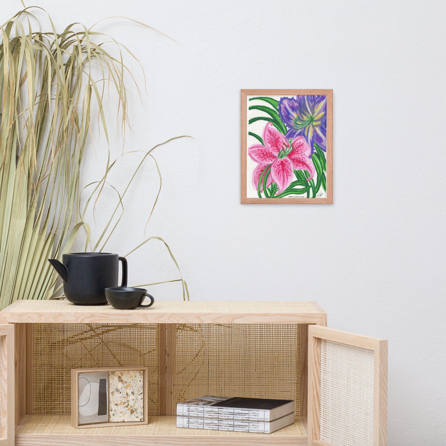 Flower Power Jkc Artz Gallery Framed Poster