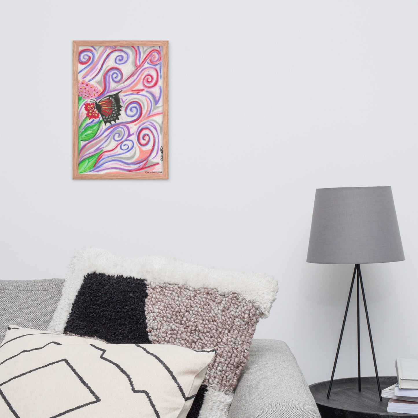Whimsical Butterfly Jkc Artz Gallery Framed Poster