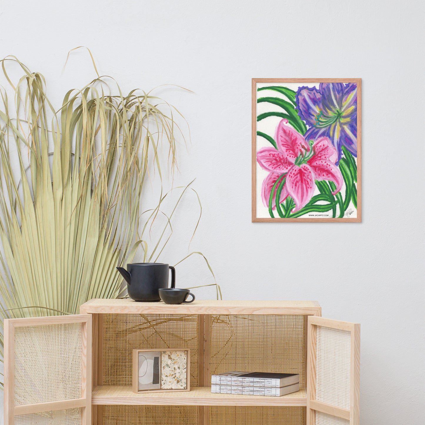Flower Power Jkc Artz Gallery Framed Poster