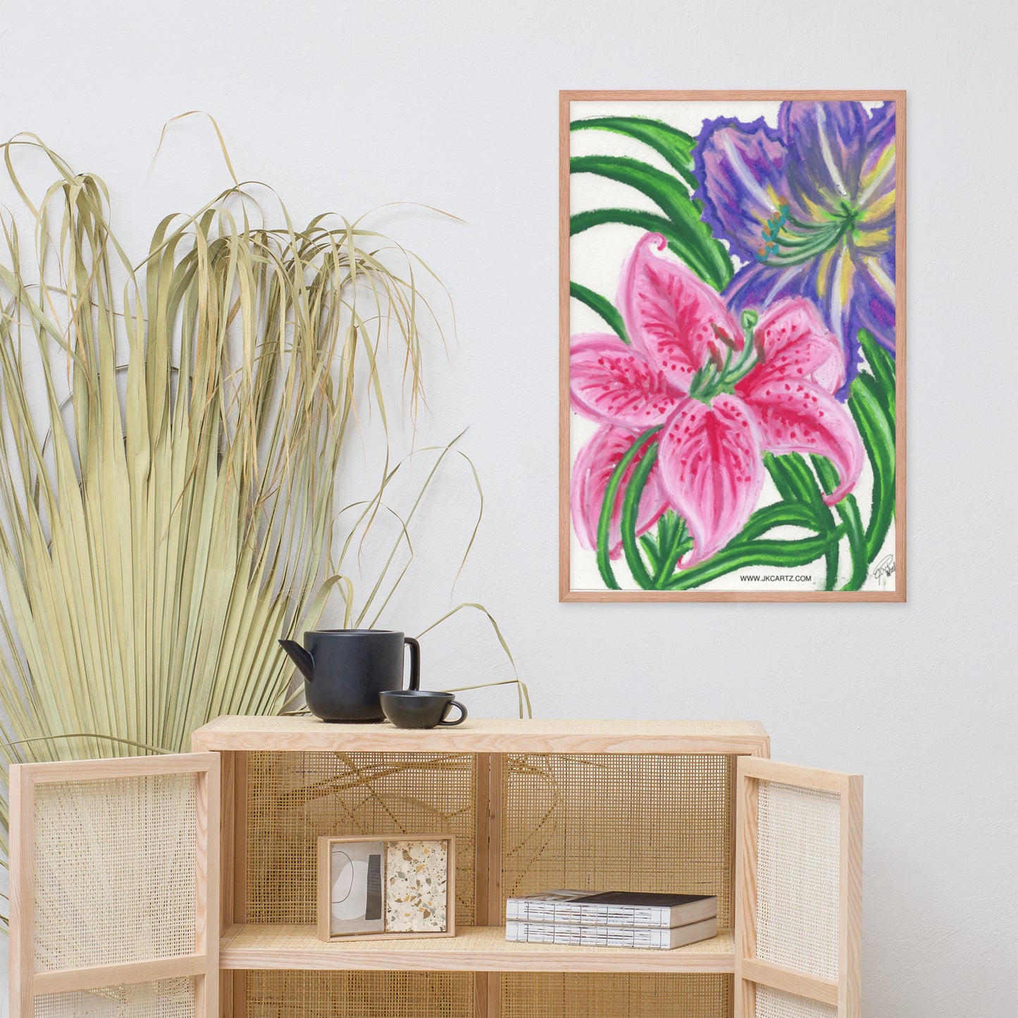 Flower Power Jkc Artz Gallery Framed Poster