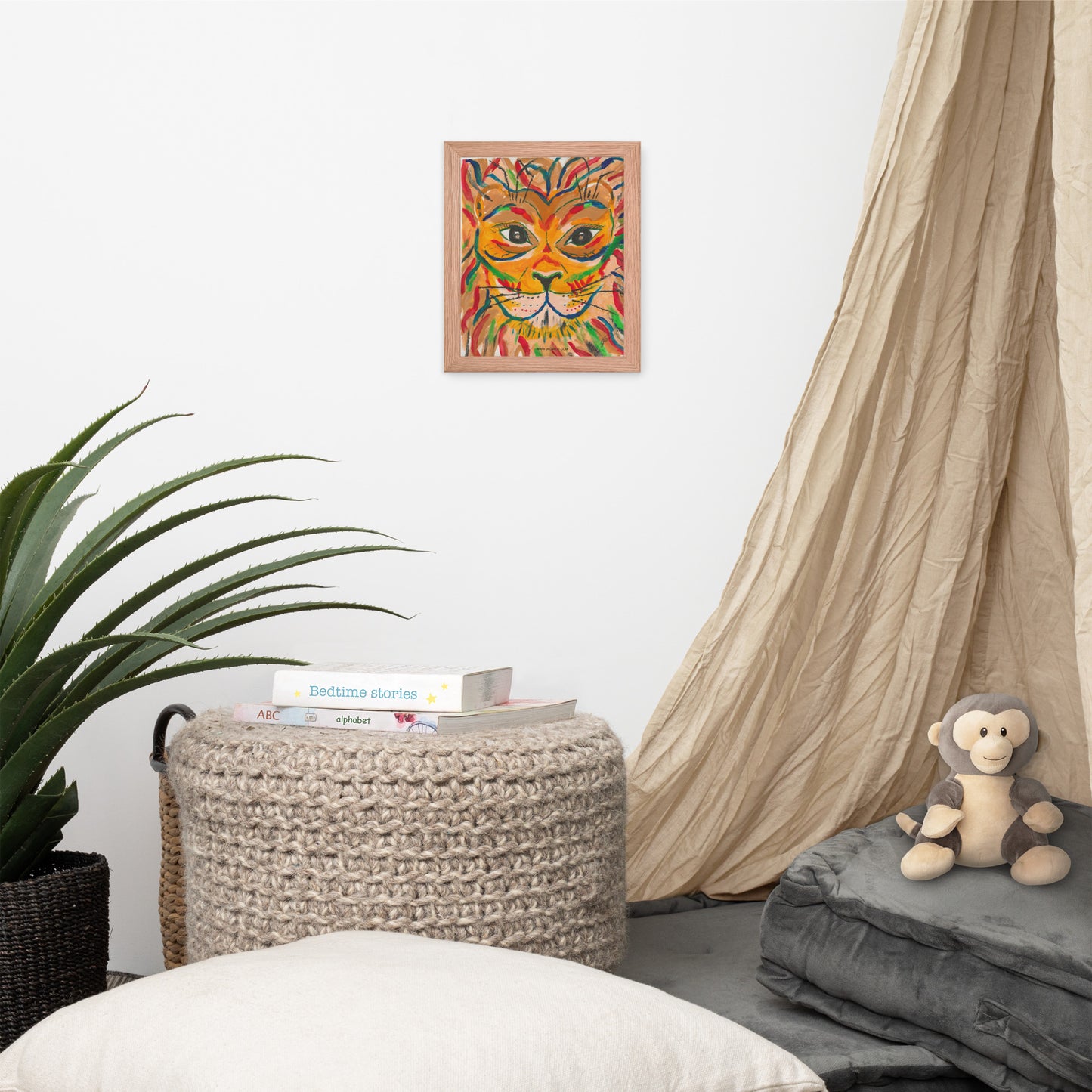 Lion Jkc Artz Gallery Framed Poster