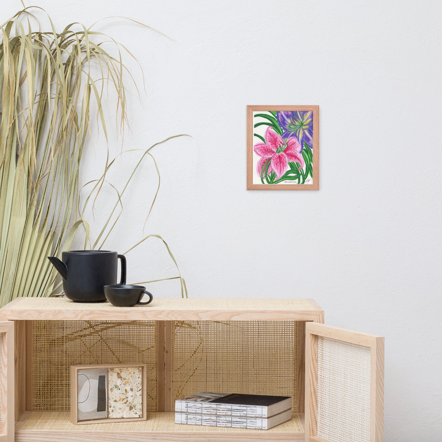 Flower Power Jkc Artz Gallery Framed Poster