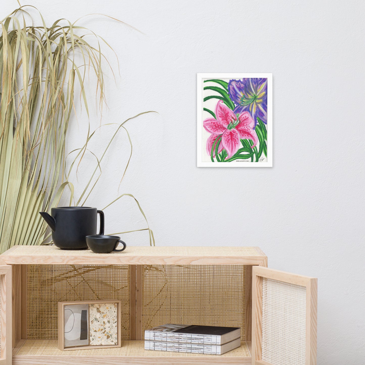Flower Power Jkc Artz Gallery Framed Poster