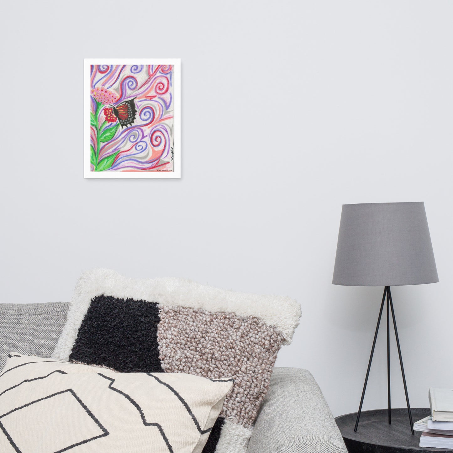 Whimsical Butterfly Jkc Artz Gallery Framed Poster