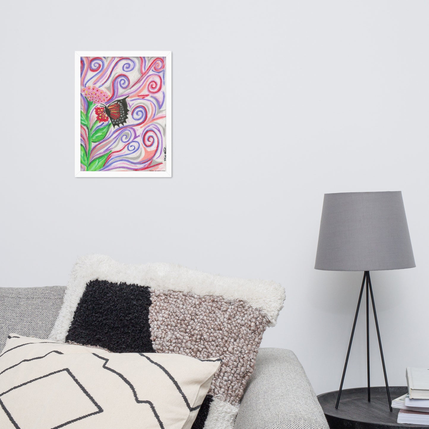 Whimsical Butterfly Jkc Artz Gallery Framed Poster