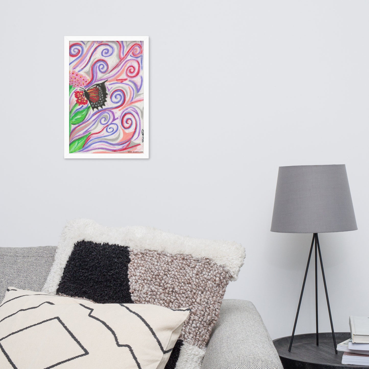 Whimsical Butterfly Jkc Artz Gallery Framed Poster