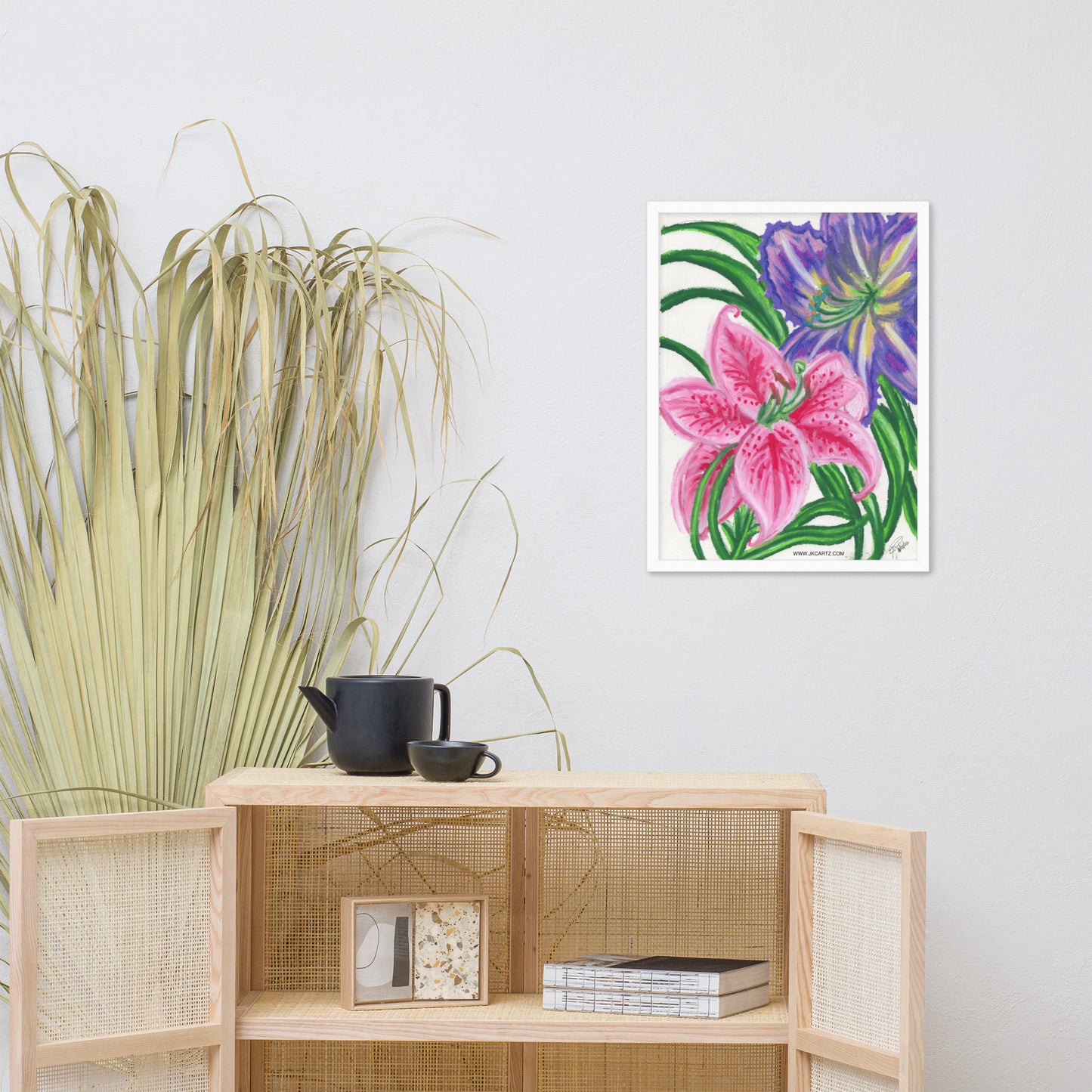 Flower Power Jkc Artz Gallery Framed Poster