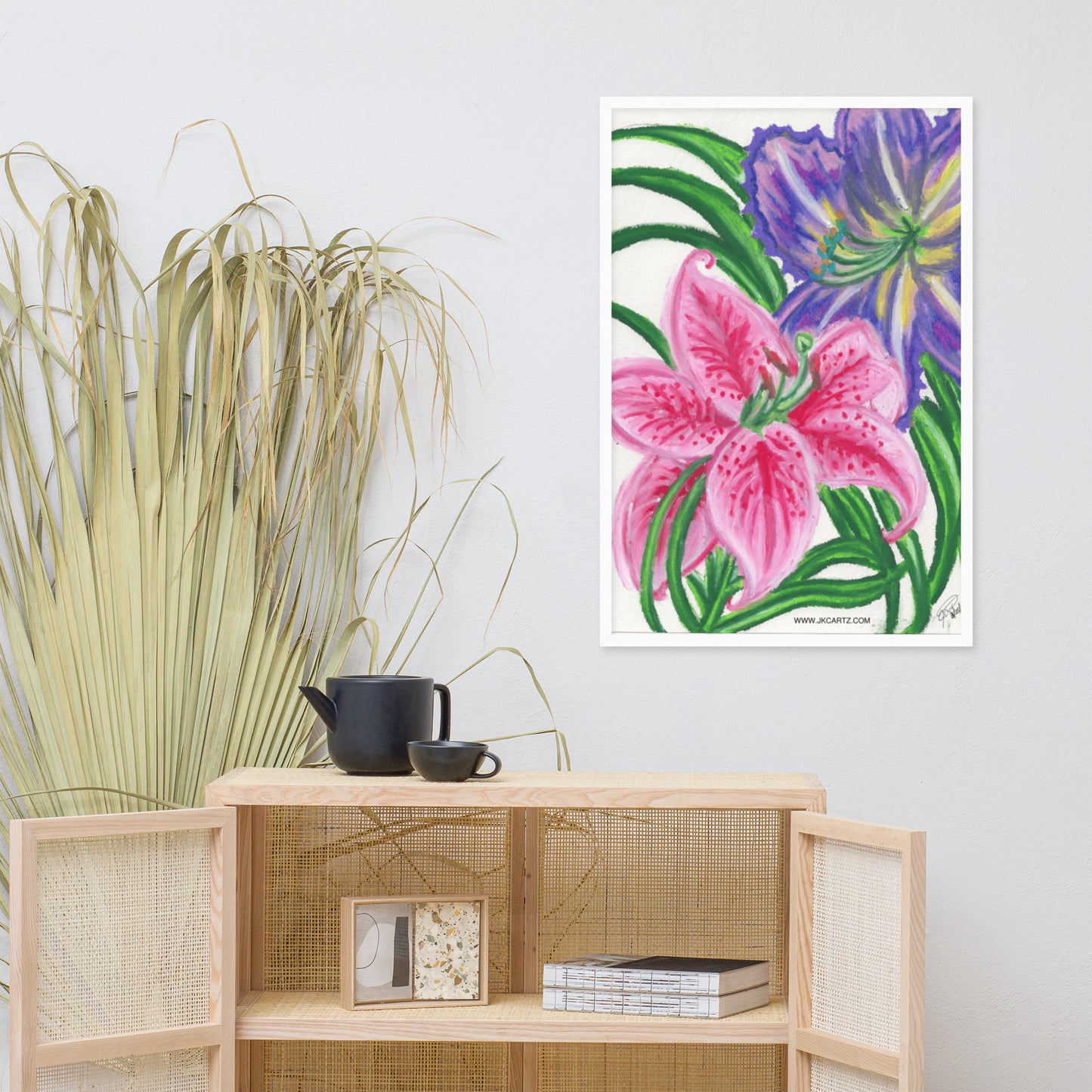 Flower Power Jkc Artz Gallery Framed Poster
