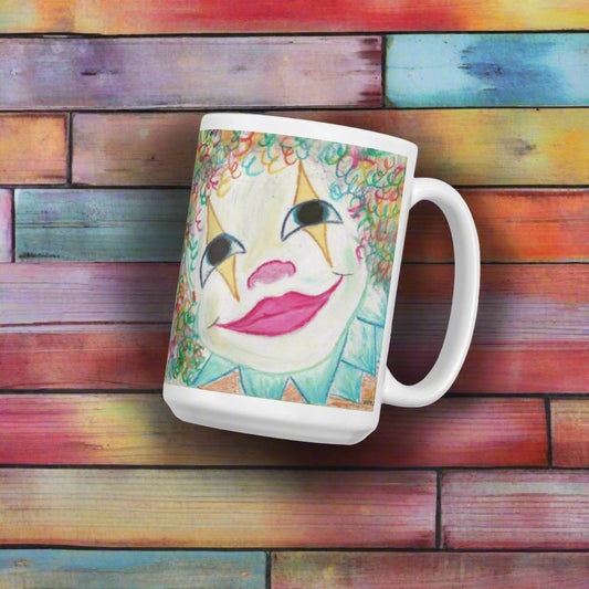 Clowning Around Jkc Artz Gallery White Mug