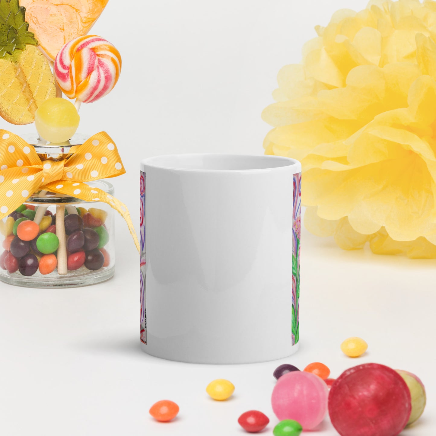 Whimsical Butterfly Jkc Artz Gallery White Mug