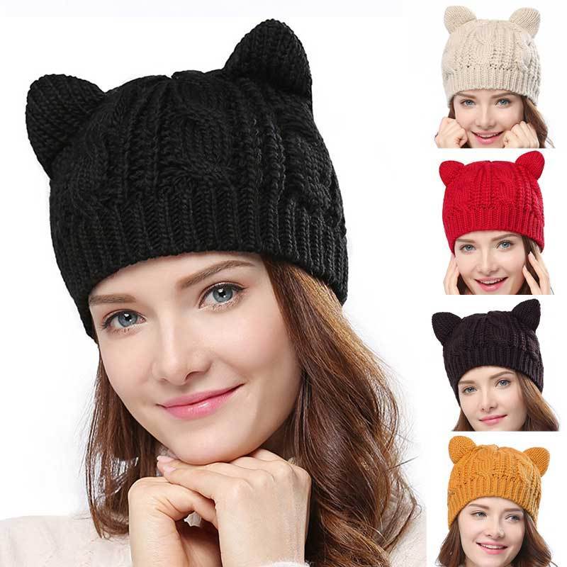 *NEW* Cute Knitted Cat Ear Beanie For Winter