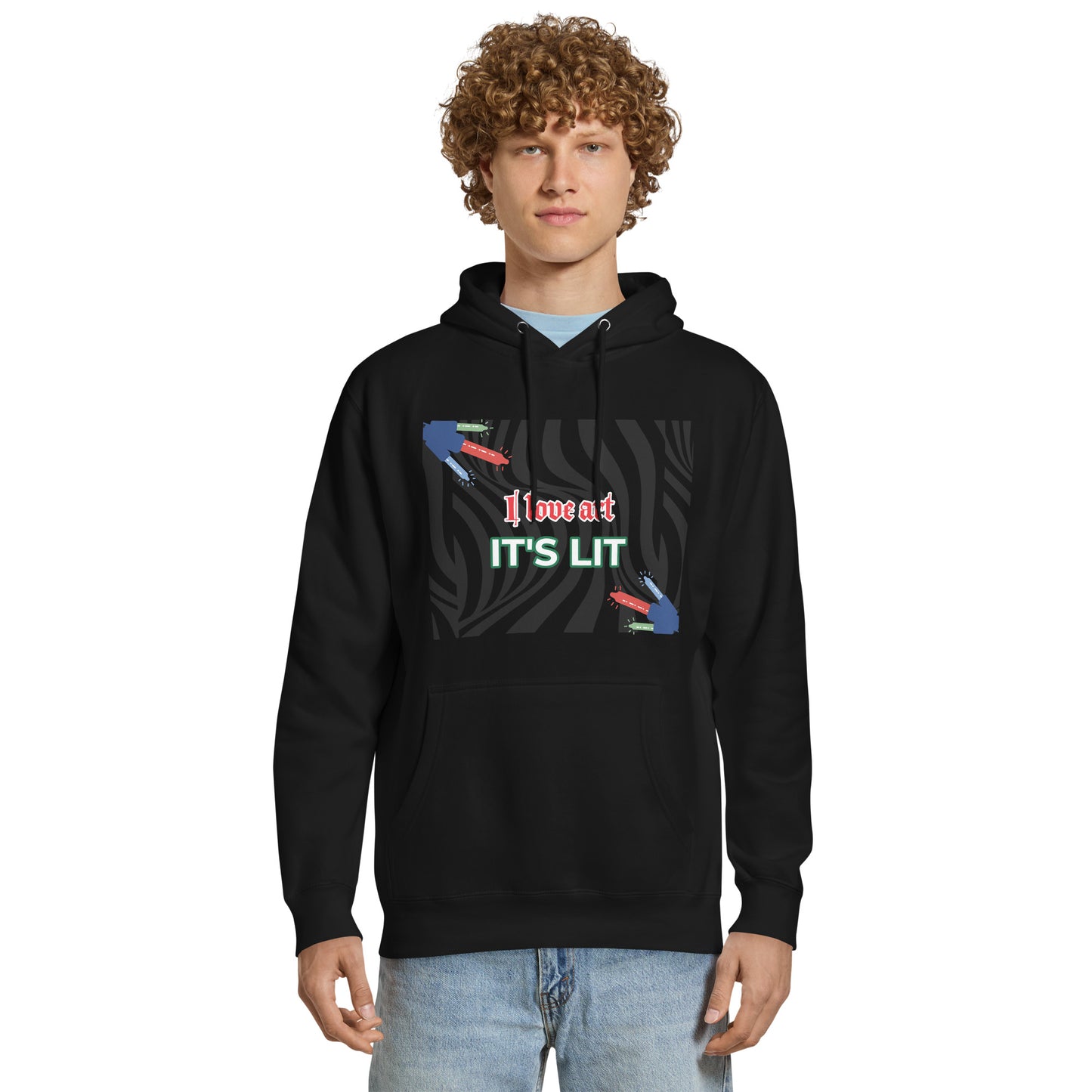 I Love Art......(Unisex) Premium Mid-Weight Hoodie