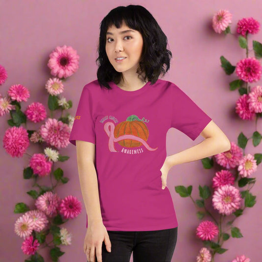 *New* Breast Cancer Awareness Pumpkin Unisex T-Shirt