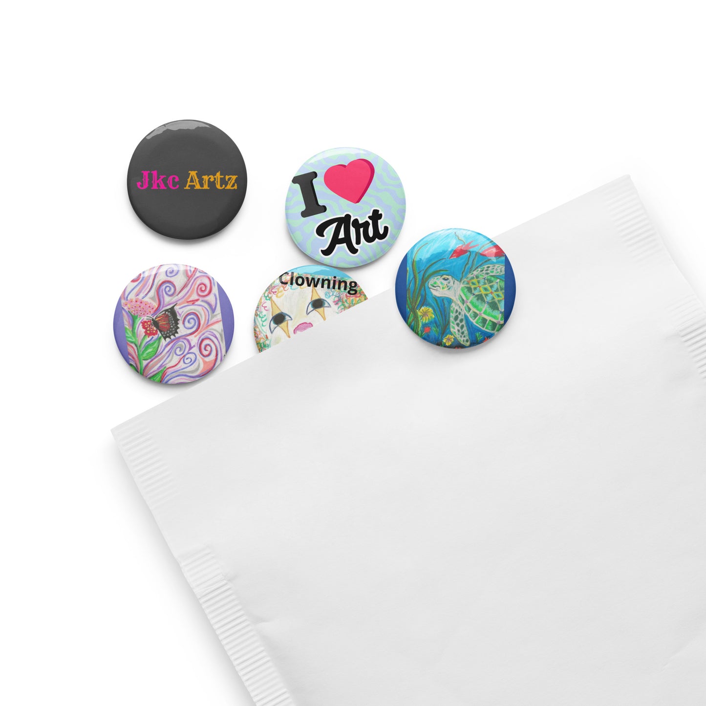 *New* JKC Artz Gallery 5 Count Button Set