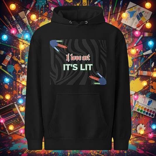 I Love Art......(Unisex) Premium Mid-Weight Hoodie