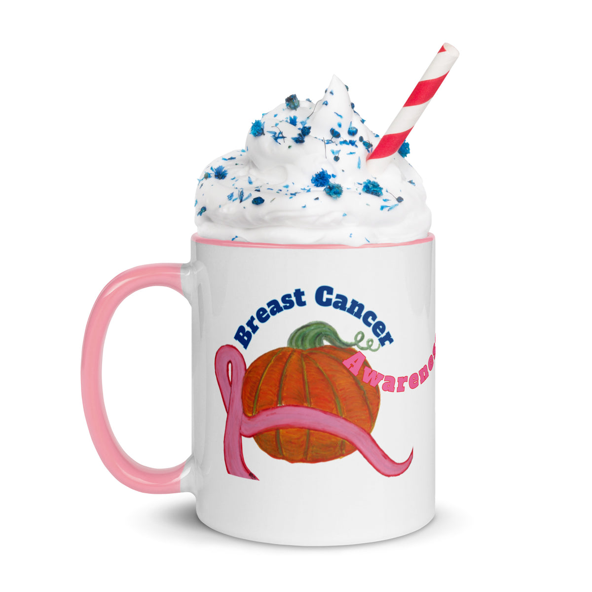 Breast Cancer Awareness Inspired Mug with Color Inside