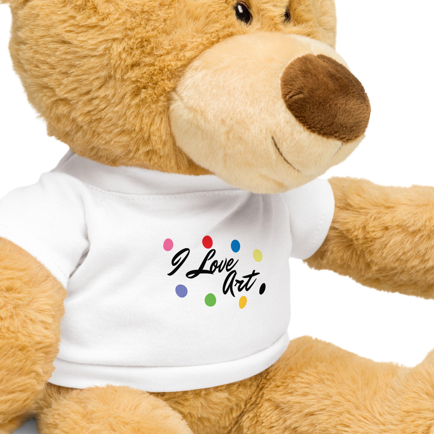I Love Art Teddy Bear with a T-Shirt
