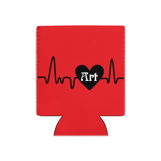 Art-Beat Blue/Red Can Cooler