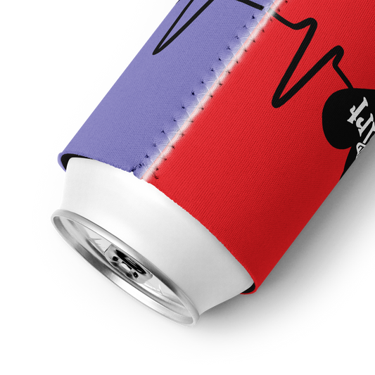 Art-Beat Purple/Red Can Cooler