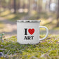 *NEW* I Love Art Enamel Mug