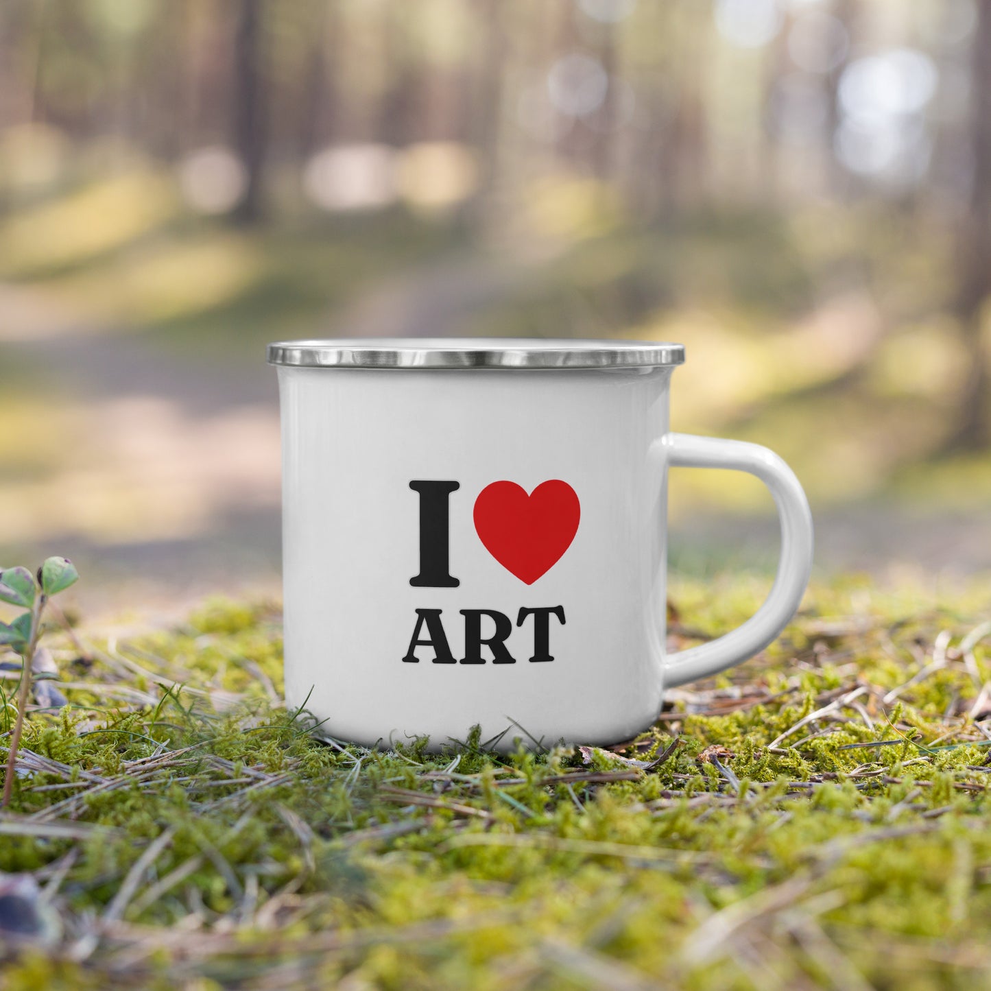 *NEW* I Love Art Enamel Mug