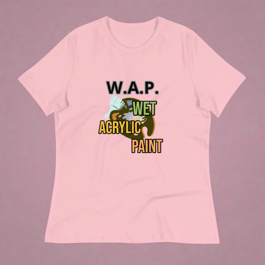 *New* Women's W.A.P. (Wet Acrylic Paint) Relaxed T-Shirt